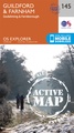 Wandelkaart - Topografische kaart 145 OS Explorer Map | Active Guildford / Farnham | Ordnance Survey