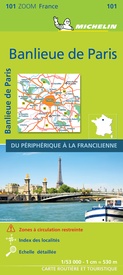 Wegenkaart - landkaart - Stadsplattegrond 101 Banlieue de Paris Parijs | Michelin