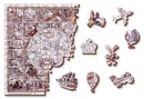 Legpuzzel The Age of Exploration map puzzel in hout 505 stuks | Wooden City