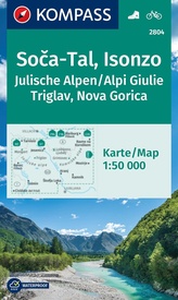 Wandelkaart 2804 SOCA-TAL - ISONZO - JULISCHE ALPEN | Kompass