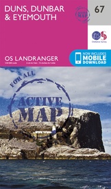 Wandelkaart - Topografische kaart 67 Landranger Active Duns / Dunbar / Eyemouth | Ordnance Survey