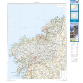 Wegenkaart - landkaart Mapa Provincial A Coruna | CNIG - Instituto Geográfico Nacional