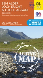 Wandelkaart - Topografische kaart 50 OS Explorer Map | Active Ben Alder / Loch Ericht / Loch Laggan | Ordnance Survey