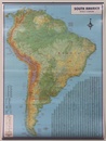 Wandkaart America South Physical Map - Zuid-Amerika | ITMB