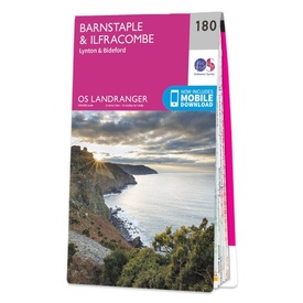 Wandelkaart - Topografische kaart 180 Landranger Barnstaple & Ilfracombe, Lynton & Bideford | Ordnance Survey