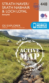 Wandelkaart - Topografische kaart 448 OS Explorer Map | Active Strath Naver / Strath Nabhair / Loch Loyal | Ordnance Survey