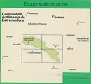 Wandelkaart 8 Parques Nacionales Monfrague Montfrague, Extremadura | CNIG - Instituto Geográfico Nacional